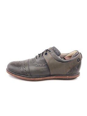 Tsubo Wexler Gray Leather Cap Toe Oxfords 10